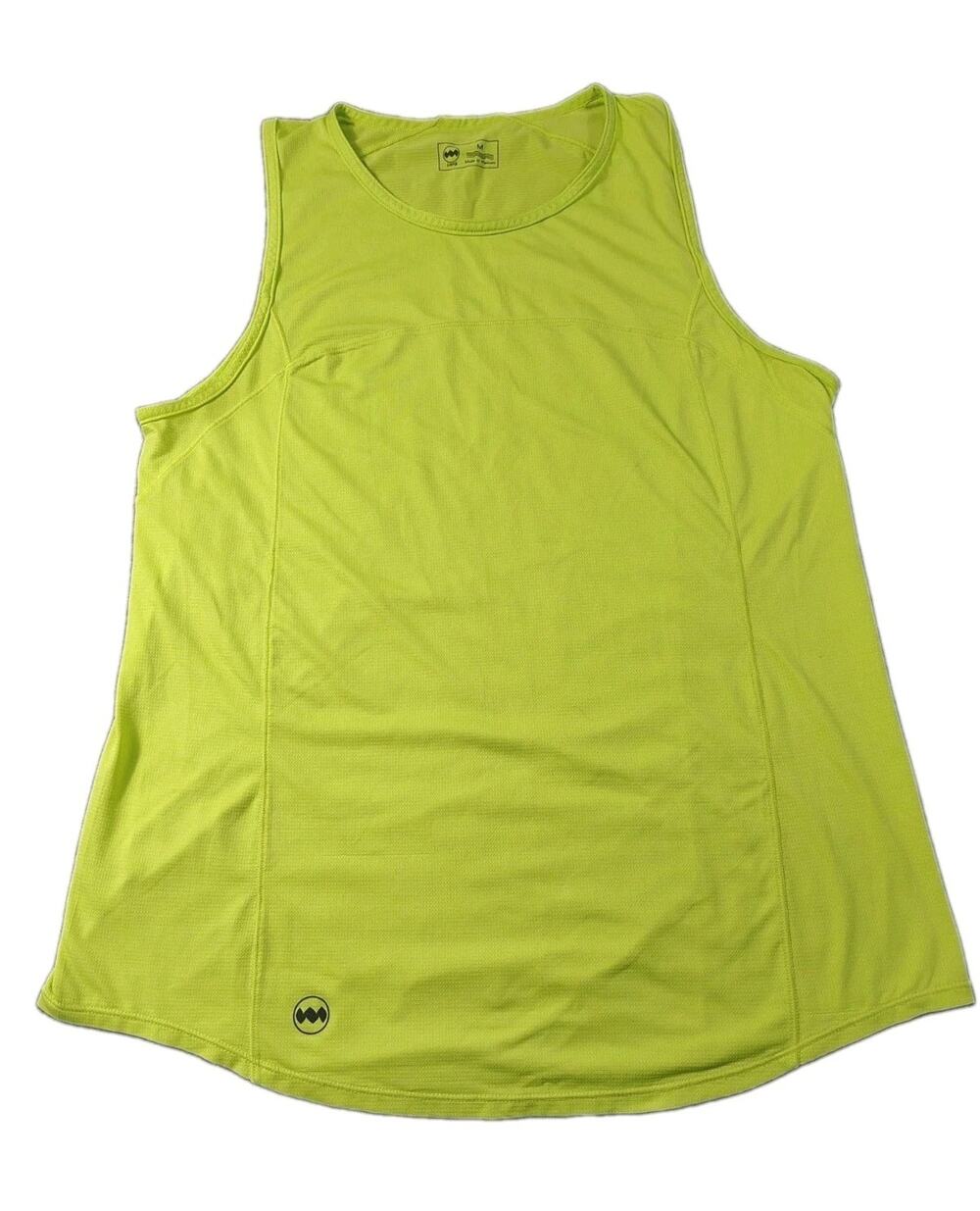 Janji Run All Day Tank Top Womens M Bright Green Stretch Performance Lightweight
